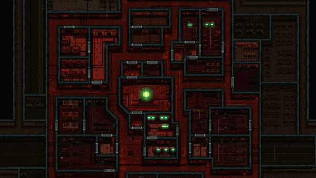 The plant in emergency red